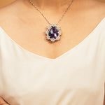 Silver Amethyst Necklace pendant